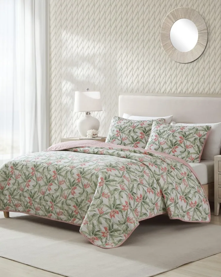 Tommy Bahama Acapulco Palms Reversible 2-Piece Twin Quilt Set- Quilts & Blankets