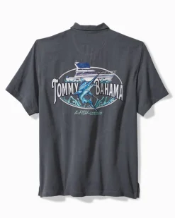 Tommy Bahama A-fish-ianado Silk Camp Shirt- Shirts