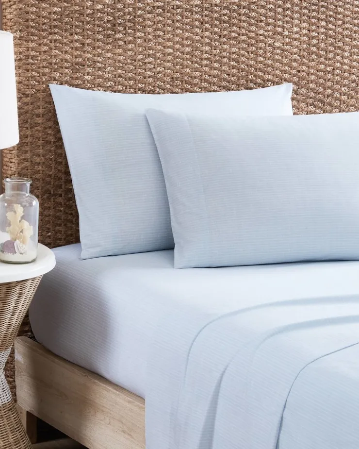 Tommy Bahama Ala Moana Stripe 4-Piece Queen Sheet Set- Sheet Sets & Bedskirts
