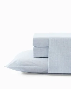 Tommy Bahama Ala Moana Stripe 4-Piece Queen Sheet Set- Sheet Sets & Bedskirts