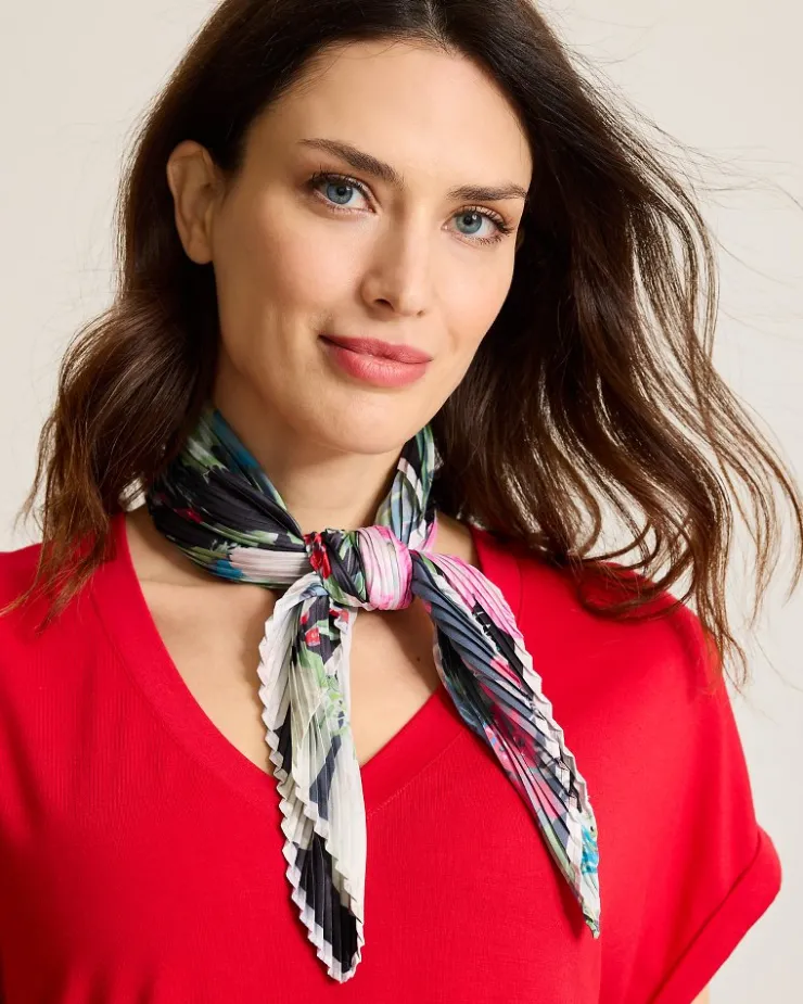 Tommy Bahama Amaryllis Pleated Diamond Scarf-Women Scarves & Wraps