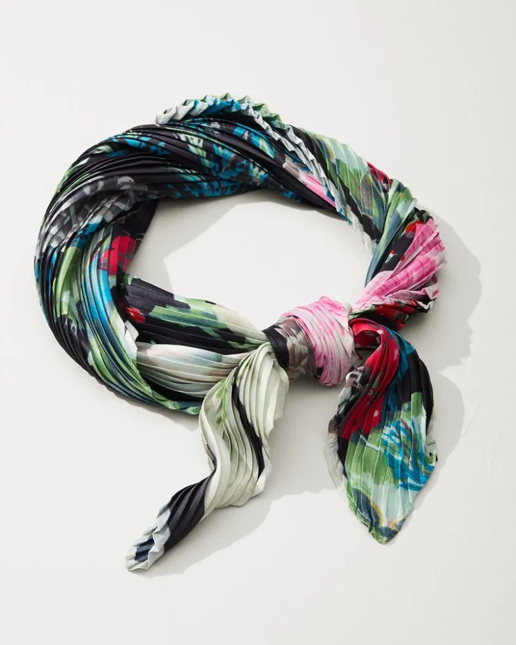 Tommy Bahama Amaryllis Pleated Diamond Scarf-Women Scarves & Wraps