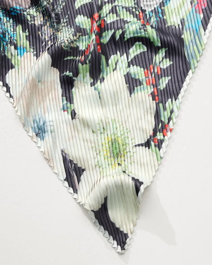 Tommy Bahama Amaryllis Pleated Diamond Scarf-Women Scarves & Wraps