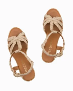 Tommy Bahama André Assous Madina Raffia Wedges-Women Shoes & Sandals