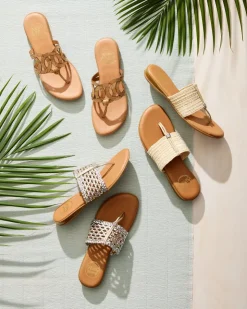 Tommy Bahama André Assous Nice Stretch-Raffia Featherweights™ Sandals-Women Shoes & Sandals