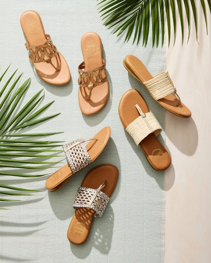Tommy Bahama André Assous Nice Stretch-Raffia Featherweights™ Sandals-Women Shoes & Sandals