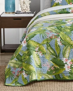 Tommy Bahama Aregada Dock 3-Piece Full/Queen Quilt Set- Quilts & Blankets