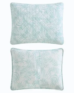 Tommy Bahama Art of Palms Reversible 3-Piece Full/Queen Quilt Set- Quilts & Blankets