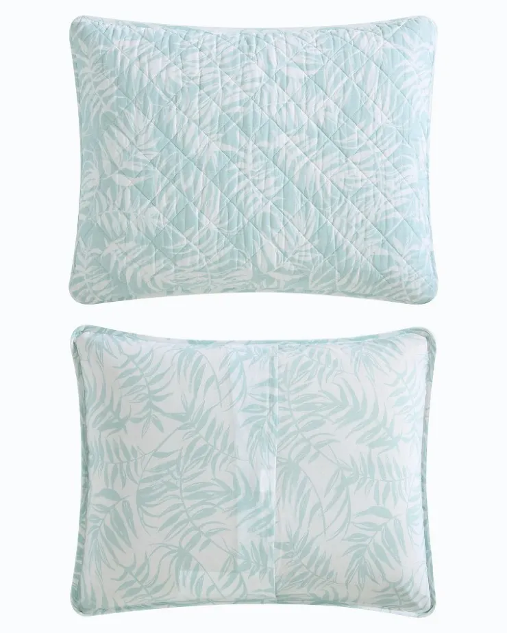 Tommy Bahama Art of Palms Reversible 3-Piece Full/Queen Quilt Set- Quilts & Blankets