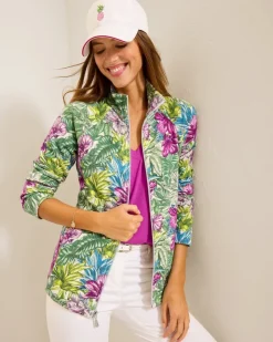 Tommy Bahama Aruba Jungle Jewels Full-Zip Sweatshirt-Women Loungewear|Jackets