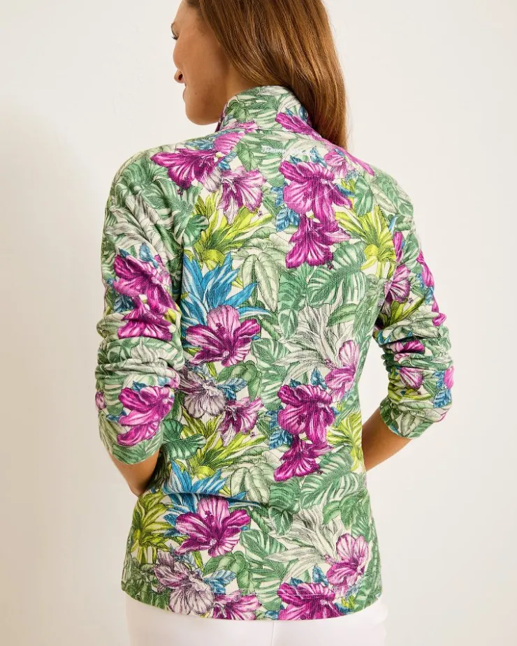 Tommy Bahama Aruba Jungle Jewels Full-Zip Sweatshirt-Women Loungewear|Jackets