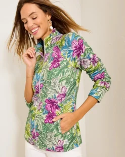 Tommy Bahama Aruba Jungle Jewels Full-Zip Sweatshirt-Women Loungewear|Jackets