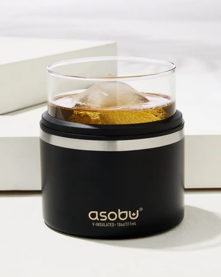 Tommy Bahama Asobu® On the Rocks Glass & Kuzie- Drinkware & Bar|Outdoor Accessories