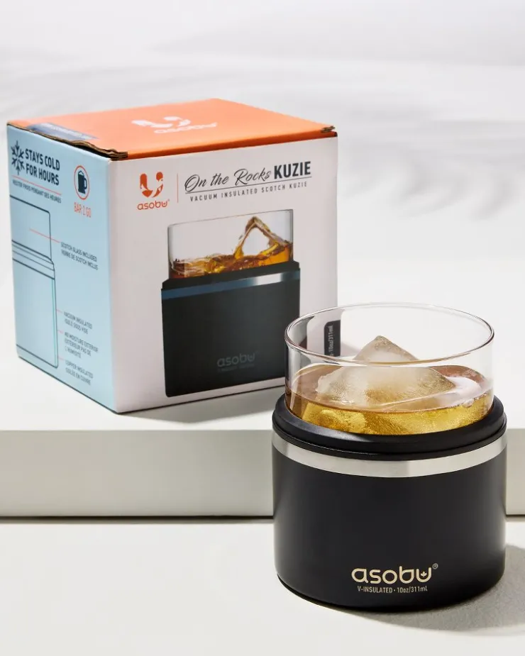 Tommy Bahama Asobu® On the Rocks Glass & Kuzie- Drinkware & Bar|Outdoor Accessories