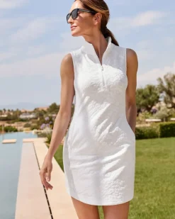 Tommy Bahama Aubrey Leopard Jacquard IslandZone® Dress-Women Dresses