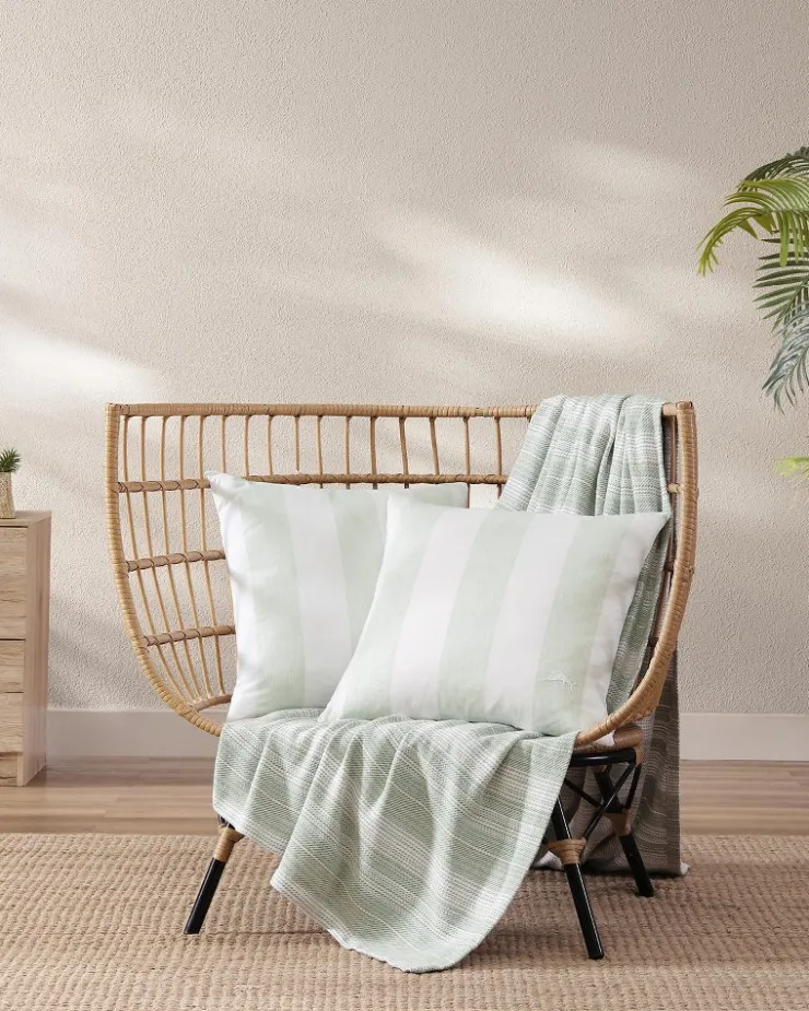 Tommy Bahama Awning Stripe Decorative Pillow- Pillows & Shams