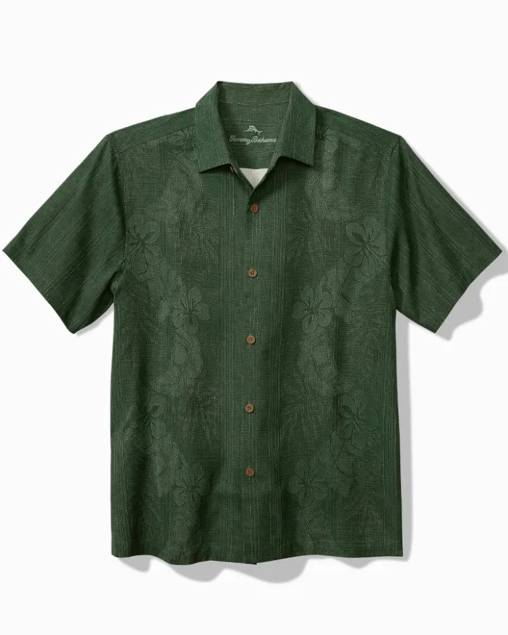 Tommy Bahama Bali Border Silk Camp Shirt- Shirts