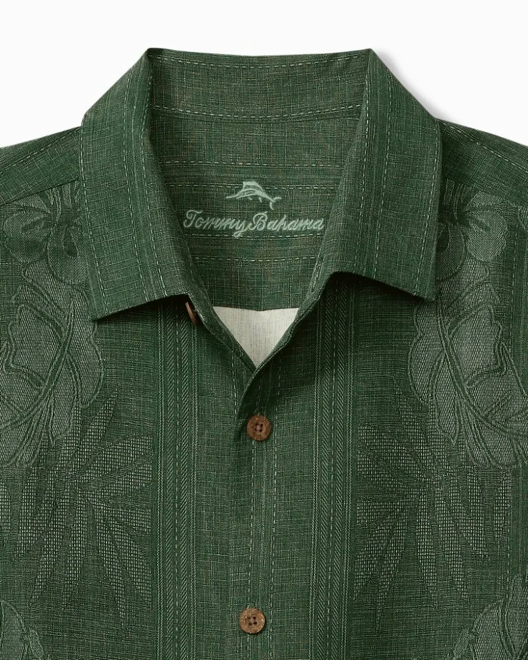 Tommy Bahama Bali Border Silk Camp Shirt- Shirts