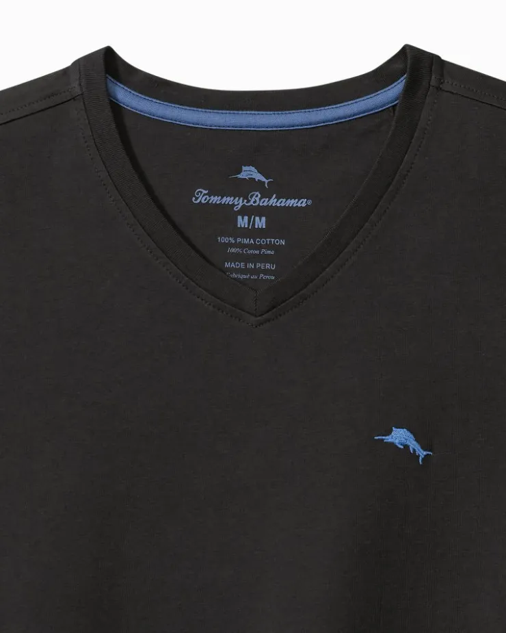 Tommy Bahama Bali Skyline Long-Sleeve V-Neck T-Shirt- Loungewear & Pajamas|T-Shirts