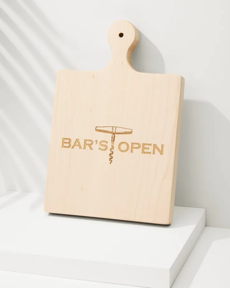 Tommy Bahama Bar's Open Artisan Maple Wood Board- Drinkware & Bar