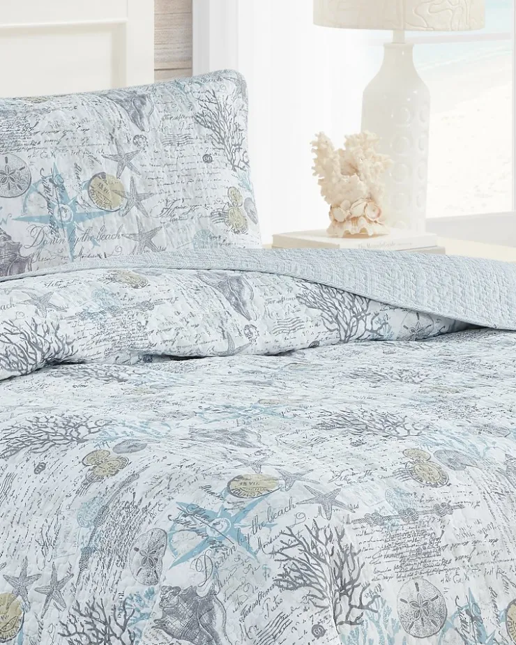 Tommy Bahama Beach Bliss 2-Piece Twin Quilt Set- Quilts & Blankets