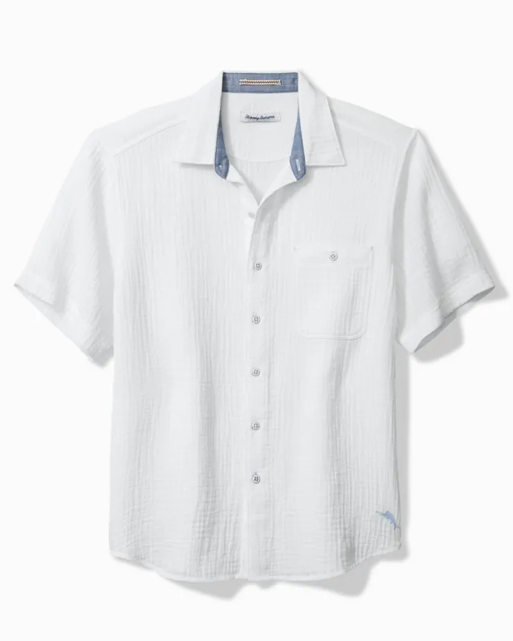 Tommy Bahama Beachside Cotton Cruiser Short-Sleeve Shirt- Shirts