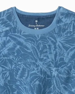 Tommy Bahama Ben & Terry Twilight Palms Crew Sweatshirt- Sweatshirts