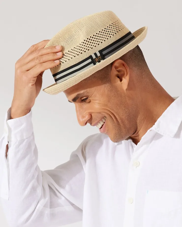 Tommy Bahama Berle Packable Braid Hat- Hats & Caps