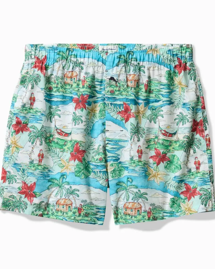 Tommy Bahama Big & Tall Woven Tropical Print Boxers- Underwear