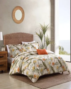 Tommy Bahama Birds of Paradise 5-Piece Full/Queen Comforter Set- Comforters & Duvets