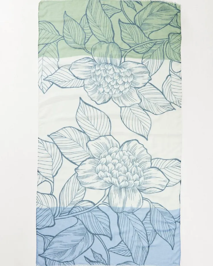 Tommy Bahama Block Bouquet Wrap Scarf-Women Scarves & Wraps