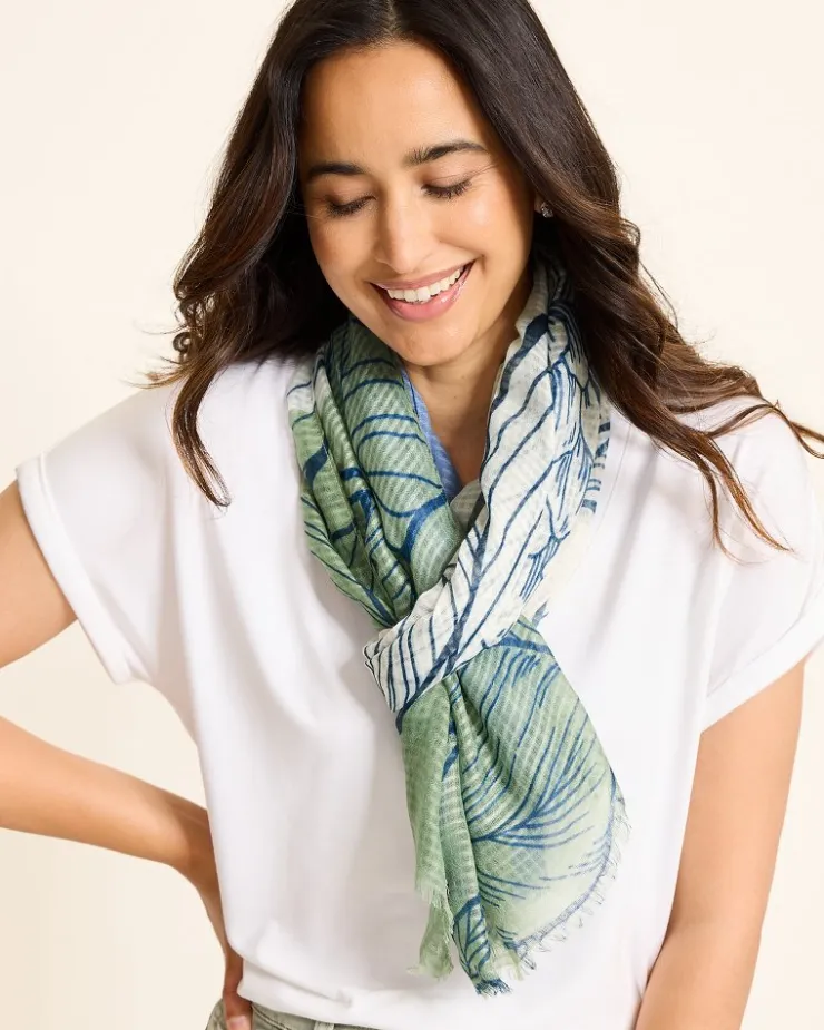 Tommy Bahama Block Bouquet Wrap Scarf-Women Scarves & Wraps