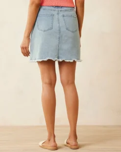 Tommy Bahama Boracay® Indigo Raw-Edge Skirt-Women Skirts