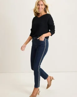 Tommy Bahama Boracay® Indigo Tux High-Rise Ankle Jeans-Women Pants & Crops|Jeans