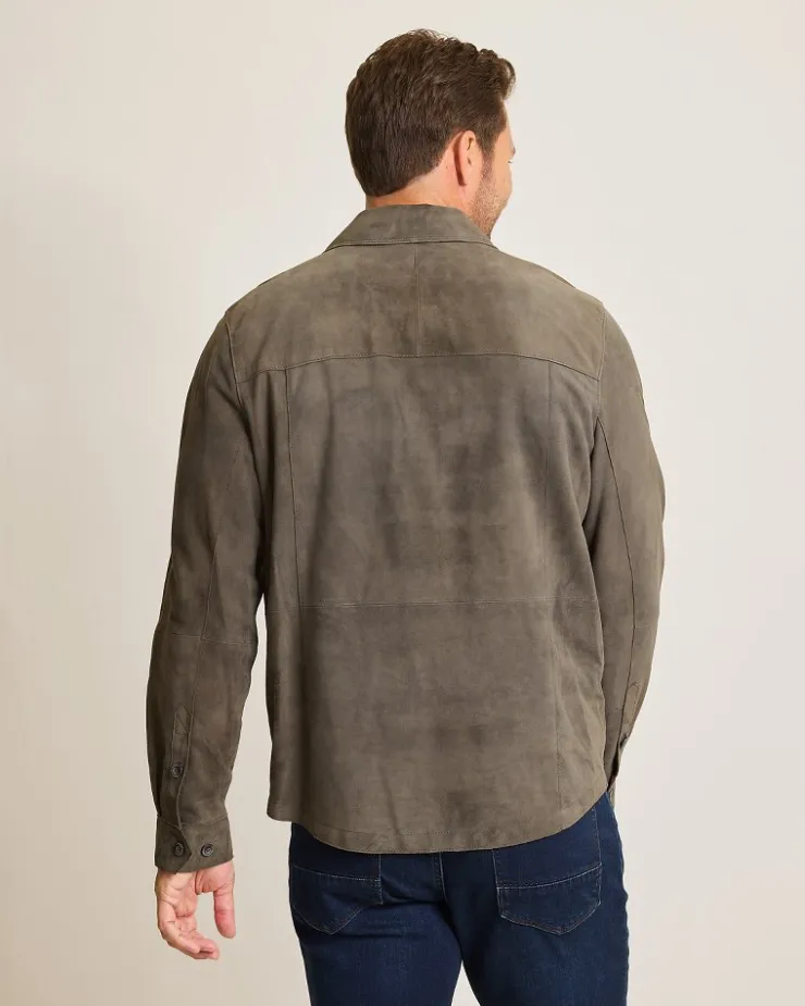 Tommy Bahama Boulder Ridge Suede Shirt Jacket- Jackets & Outerwear|Shirts