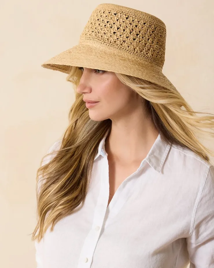 Tommy Bahama Braided Brim Sun Hat-Women Hats & Caps