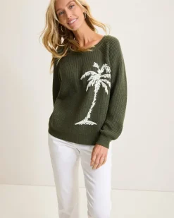 Tommy Bahama Breezy Palm Crew Pullover-Women Sweaters