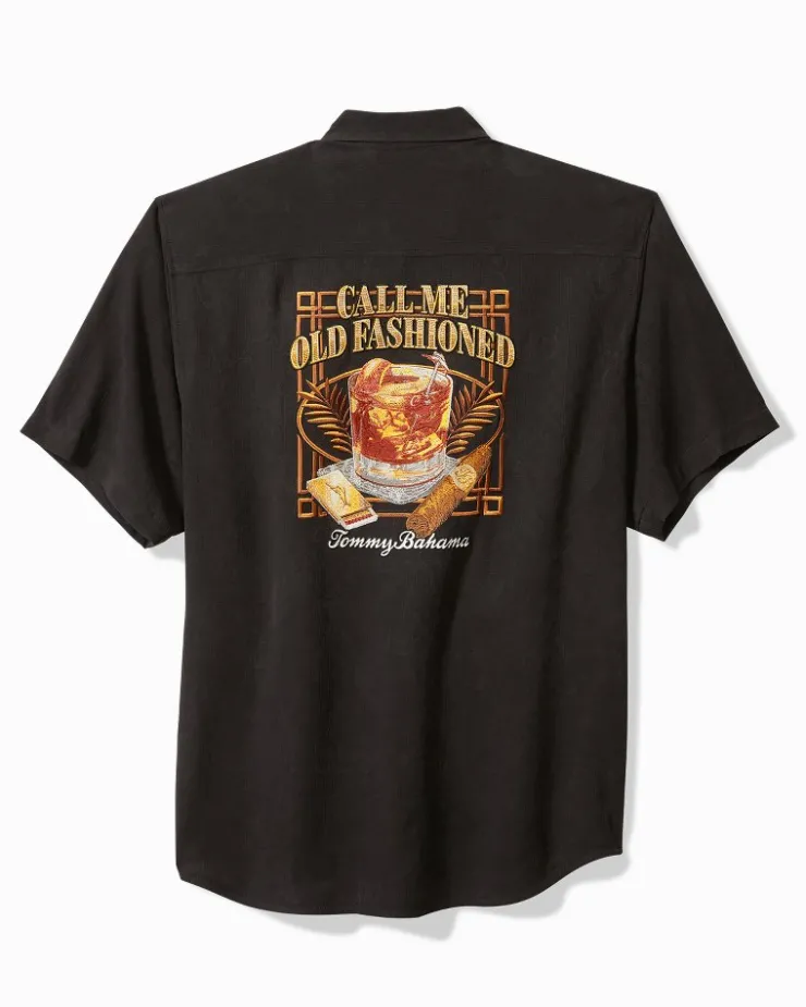 Tommy Bahama Call Me Old Fashioned Silk Camp Shirt- Shirts