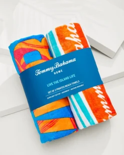 Tommy Bahama Cape Coral & Happy Hour Beach Towels — Set of 2- Beach Accessories|Beach Towels