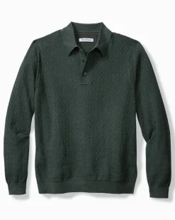 Tommy Bahama Capital Cable Sweater Polo- Sweaters|Polos