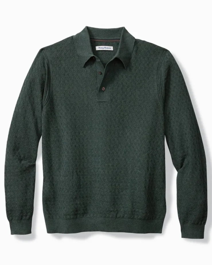 Tommy Bahama Capital Cable Sweater Polo- Sweaters|Polos