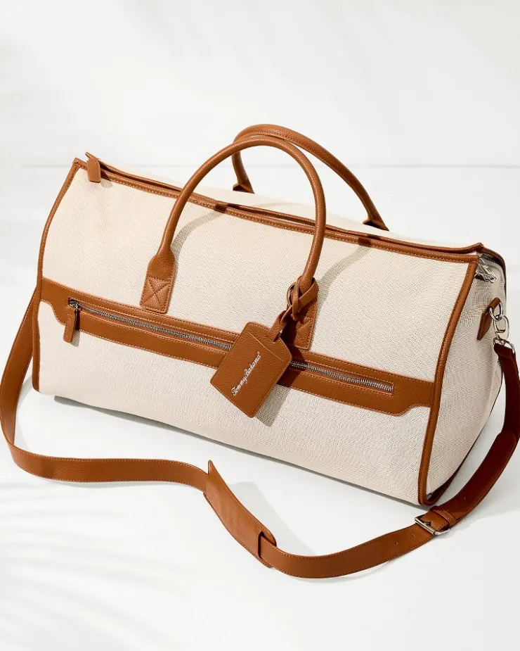 Tommy Bahama Capri Tan 2-in-1 Garment Duffel Bag- Luggage & Travel|Luggage & Travel