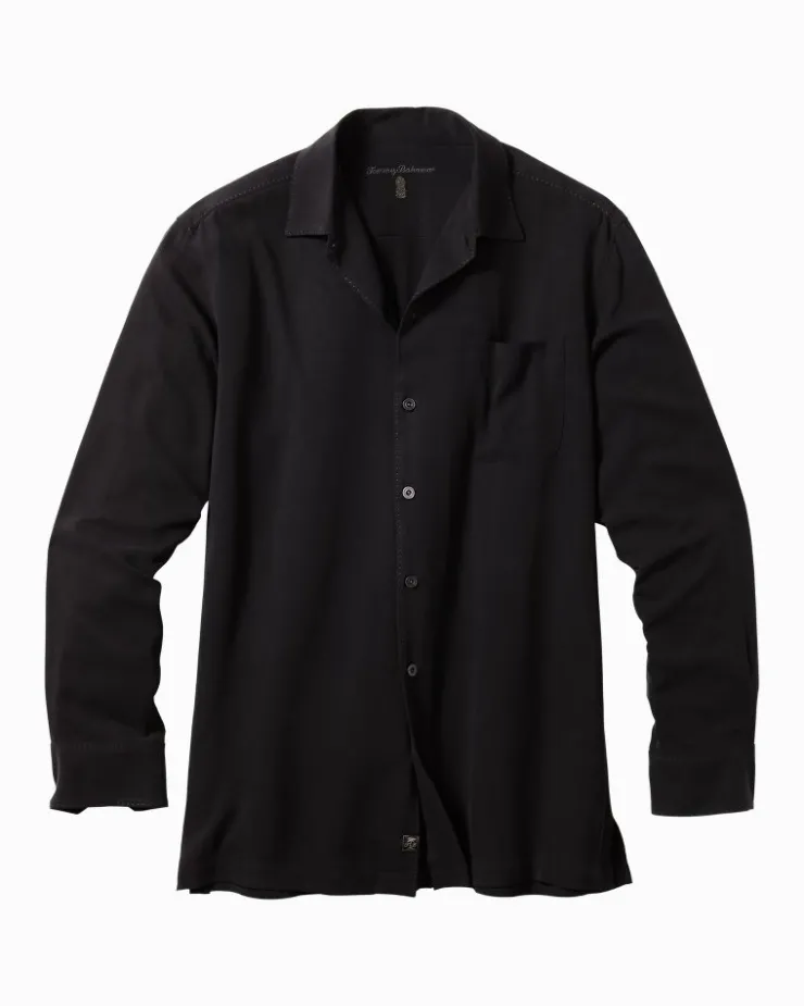 Tommy Bahama Catalina Twill Long-Sleeve Silk Shirt- Shirts