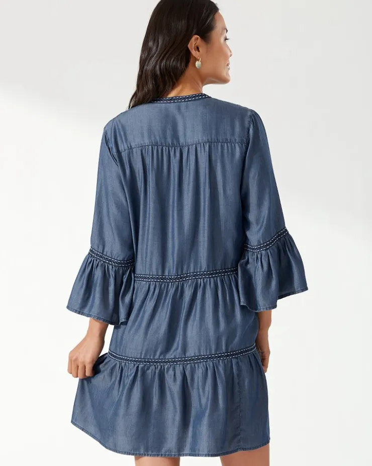 Tommy Bahama Embroidered Coverup Dress-Women Beach Coverups|Dresses