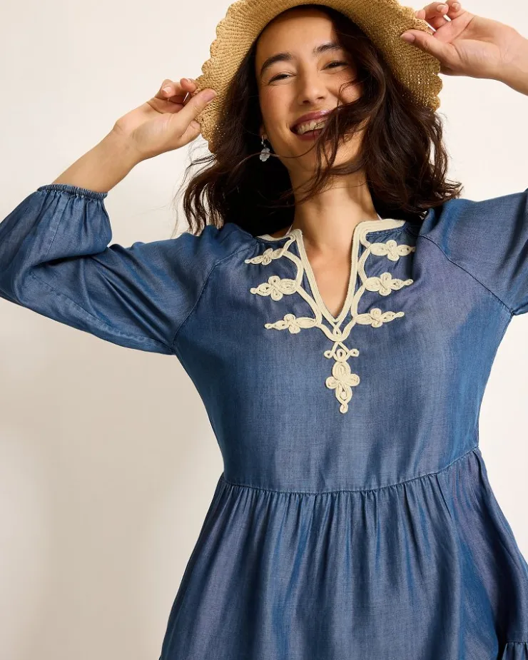 Tommy Bahama Embroidered Coverup Dress-Women Beach Coverups|Dresses