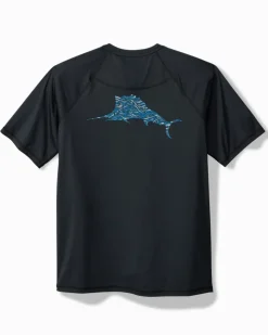 Tommy Bahama Chill Time Surf IslandZone® Short-Sleeve Rash Guard- Swim & Boardshorts|T-Shirts