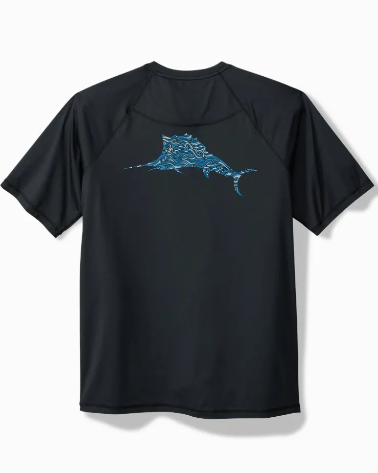 Tommy Bahama Chill Time Surf IslandZone® Short-Sleeve Rash Guard- Swim & Boardshorts|T-Shirts