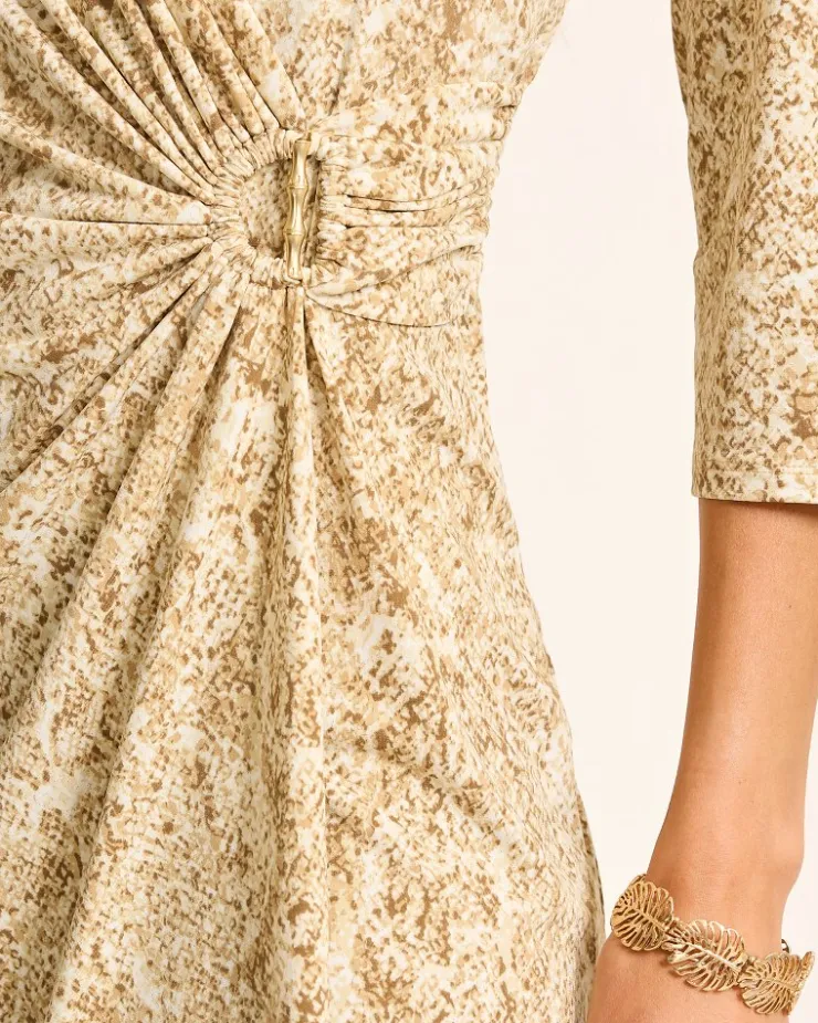 Tommy Bahama Clara Playa Python Faux-Wrap Dress-Women Dresses