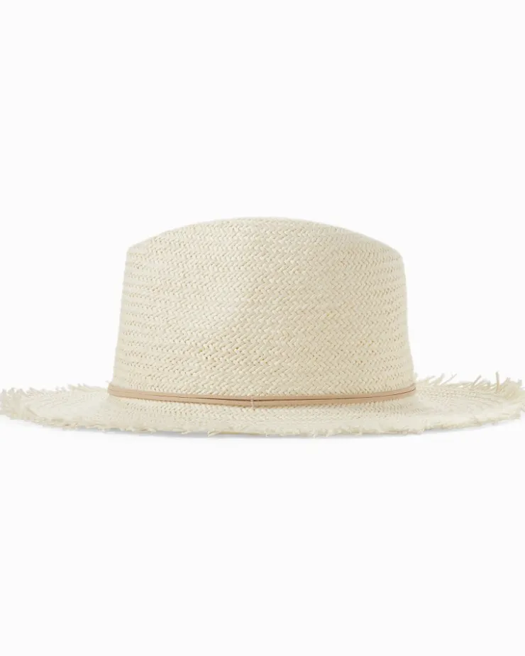 Tommy Bahama Classic Packable Hat with Fringe-Women Hats & Caps