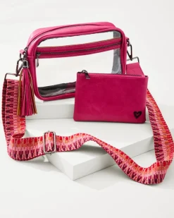 Tommy Bahama Clear Crossbody Stadium Handbag-Women Handbags & Clutches